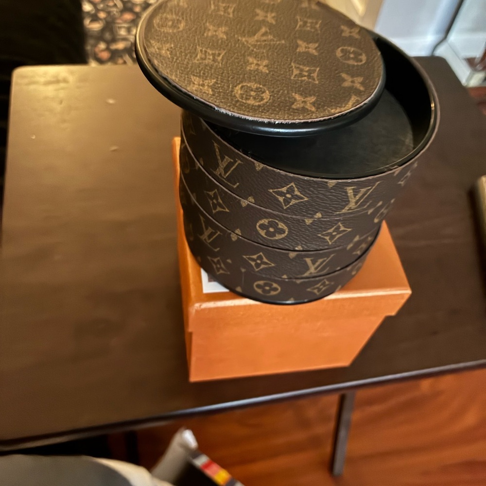 Luxury Brown Monogrammed Home Accent Box